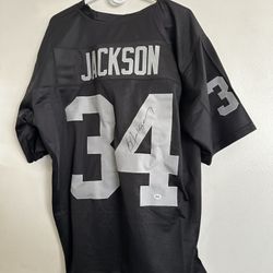 Bo Jackson signed Las Vegas LA Raiders autographed custom jersey w/COA  XL 1024A