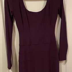 Deep Purple fitted party dress