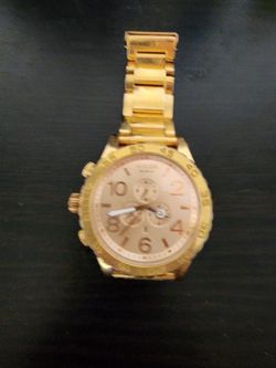 Nixon 51mm 51-30 Chrono All Rose Gold