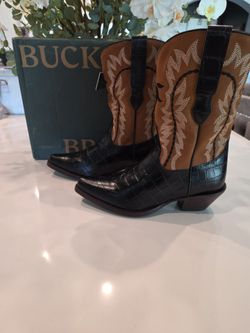 Buck & Brana Bianca Leather Western Boots – Women’s Size 6 1/2 -  7 - 8 available sizes