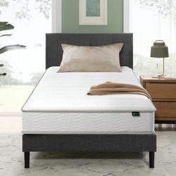 Zinus 6 Inch Foam and Spring Hybrid Mattress [New Version], Twin, Medium Firmness, Durable Support, Certified Safe Foams & Fabric, Mattress in A Box, 