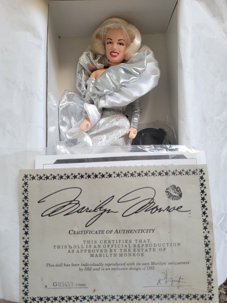 Limited Edition Marilyn Monroe Doll w/Certificate of Authenticity