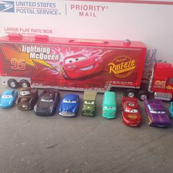 Cars Semi Truck & Cars Set (Disney)