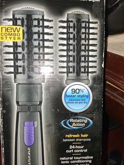 Conair 2 In & 1-1/2 In. Spin Air Brush Styler, NEW