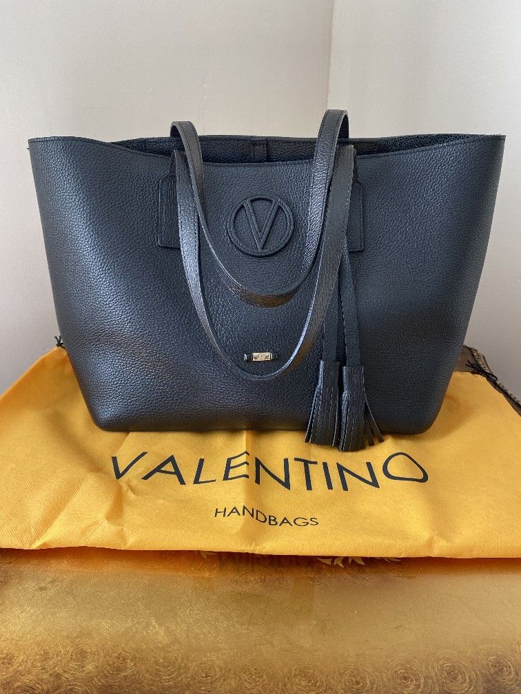 Valentino Handbag Black Leather