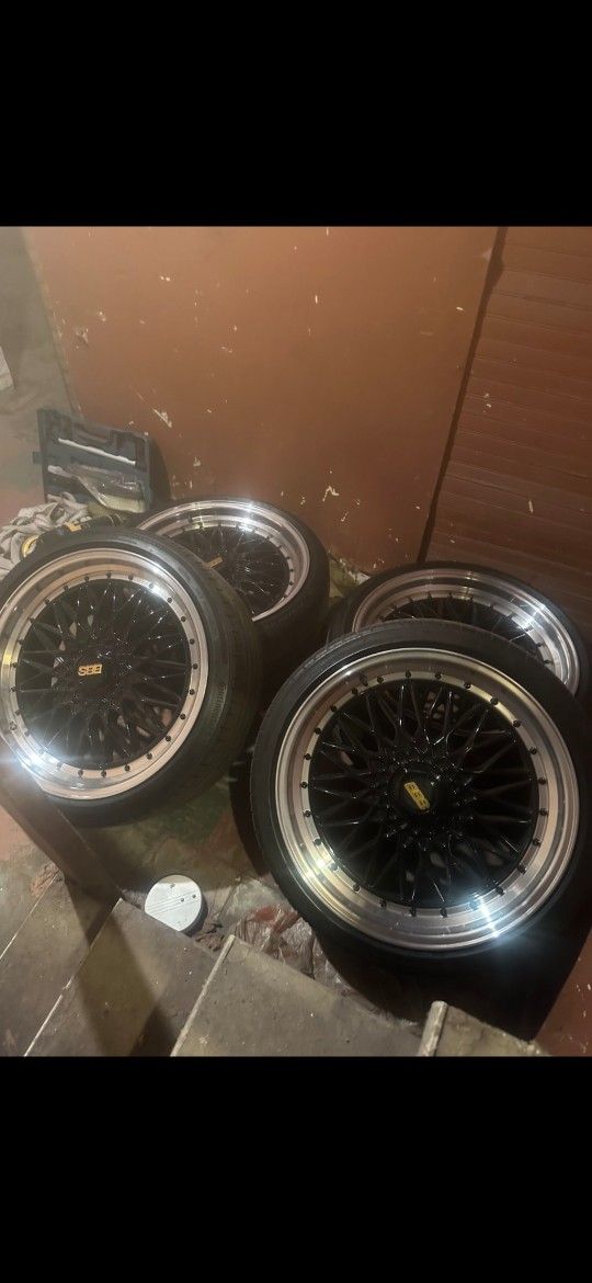 20" BBS's...Staggered Set 5x112 Fitment...Audi/Mercedes/VW...$1100 with Tires..$800 Without Tires.