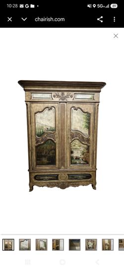 Hand-Painted Armoire