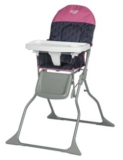 Cosco Kids Simple Fold High Chair, Pink