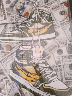 RARE House of Shaefer Street Art Print - AJ1 Banana - Like New