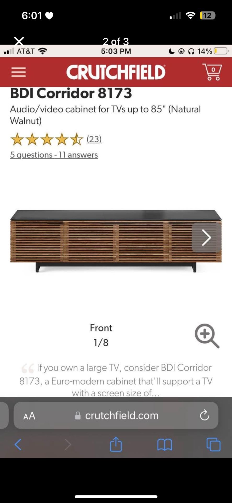 BDI Media console