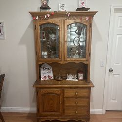 Wood China Cabinet 