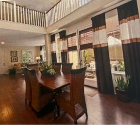 Solid Wood Table and 6 Chairs