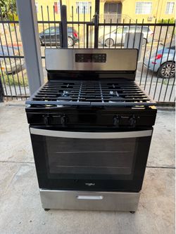 Whirlpool stainless steel gas stove
