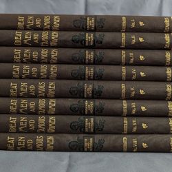 Great Men and Famous Women 1894 Selmar Hess 1st Edition 8 Volume Complete SET