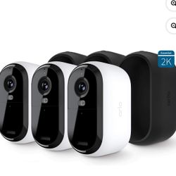3pack Arlo 2k  Essential Outdoor Camera New In Box MSRP $300