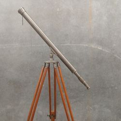 Antique 1920'S TELESCOPE & TRIPOD
5ft TALL.