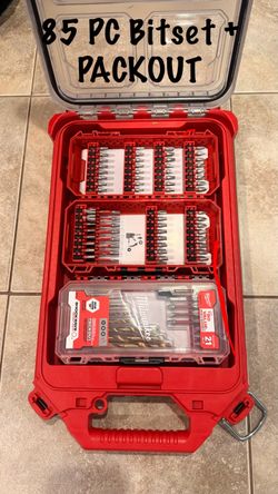 MILWAUKEE SHOCKWAVE Impact Duty Driver Bit Set + PACKOUT Case (85-Piece)