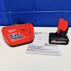 🔥 Milwaukee M12 5.0 H.O Battery + Charger