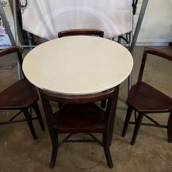 Antique Frank Rieder & Sons Seatmore Chairs/Table