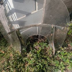 Motor cycle seat and windshield