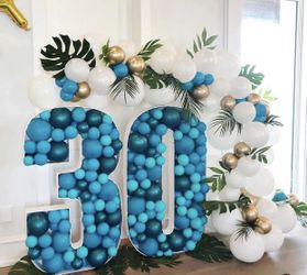 Tropical Decoration Hawaii Decor Luau Mosaic Number For Sale