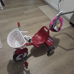 Radio Flyer Tricycle And Helmet