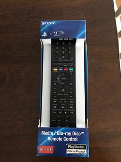 SONY PS3 Playstation 3 Media Blu-ray Disc Remote Control Official