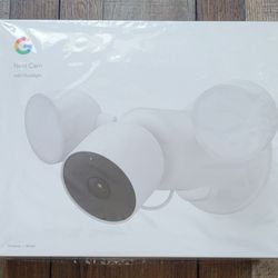 Google Nest Camera With Floodlight-wired- New