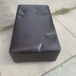 Leather Ottoman