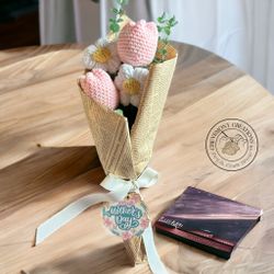 Crochet Flowers Bouquet Mother’s Day Or Graduation Gift