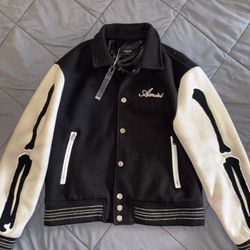 Amiri Bones Jacket Black And White 