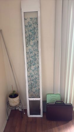 Dog door for sliding glass