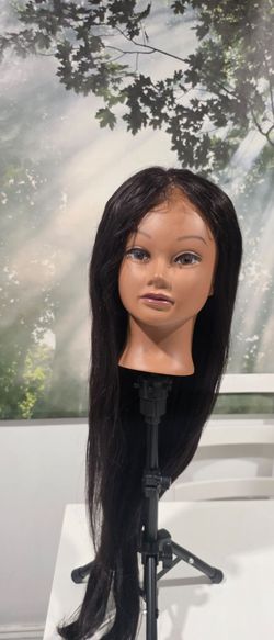 Human hair lace front wig