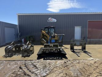 2023 CATERPILLAR 259d3 skid steer mulcher package deal