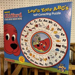 Clifford the Big Red Dog Learn Your ABC's Self-Correcting Puzzle