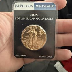 2025 1 Oz Gold American Eagle