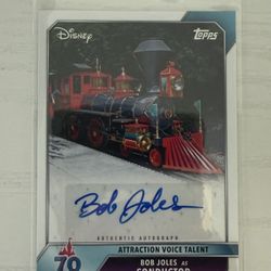 2025 Topps Disneyland 70th Anniversary Bob Joles As Conductor Auto #AA-BJ