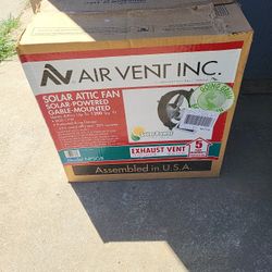Solar Gable Attic Fan - $150 Firm