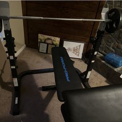 Pro Form Weight Bench And Weights 