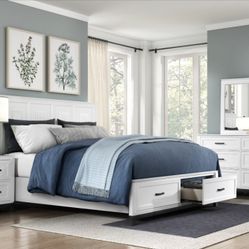 4-PCS Queen Size Bedroom Set In Offer 😍 