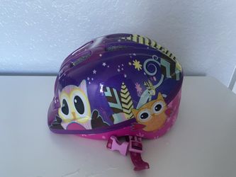 Girl Bike Helmet Purple Pink