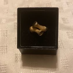 Vintage Avon Ring - Gold Tone Bamboo Twist