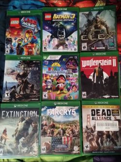 Xbox one games, $10 each