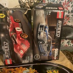 Two Complete Lego Speed Champion Cars 