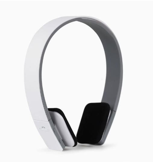 Bluetooth Wireless Headphones with Built-in Battery, Stream Audio from iPhone, iPad, Smartphone, Tablet, PC, MAC, Laptop, White (ABH04F), Medium
