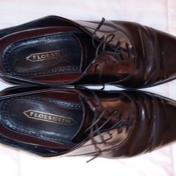 Florsheim Mens Black Leather Cap Toe Oxford Lace Up Dress Shoes 20363 Size 11 B