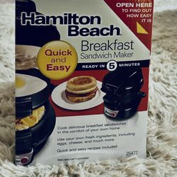 Hamilton Beach Breakfast Sandwich Maker - NEW
