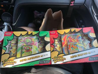 Mega Meganium ex box and Mega Emboar Ex Box