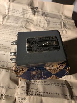 (UTC) Model A-25 line output transformer.