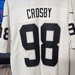 Nike Raiders Away White Jersey 2024 Authentic XL Maxx Crosby 